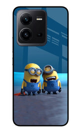 Minion Laughing Vivo V25 5G Glass Case